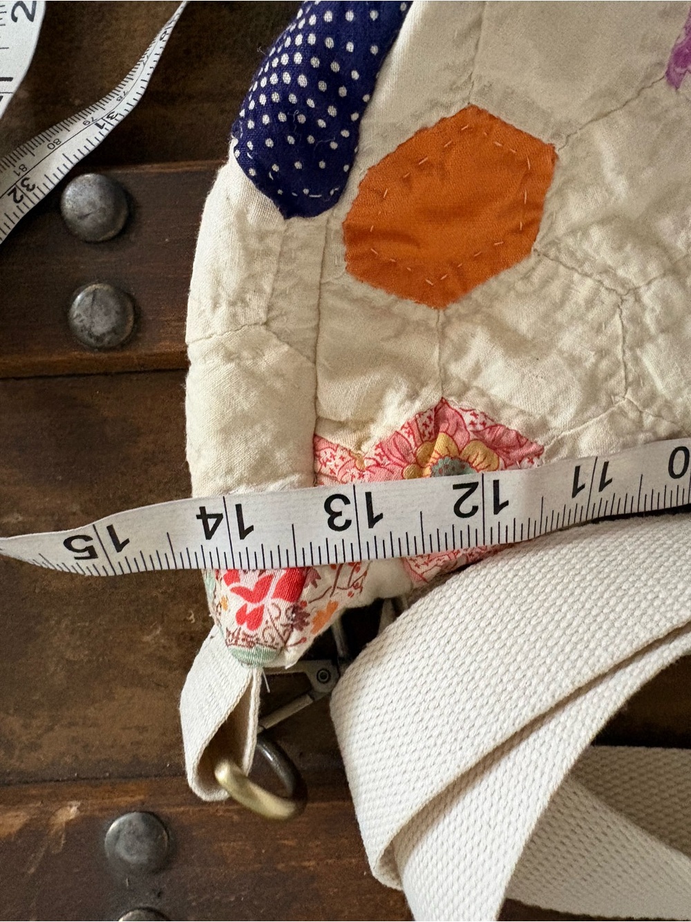 Vintage Handmade Crossbody Grandma pattern, cottage core - Picture 5 of 7